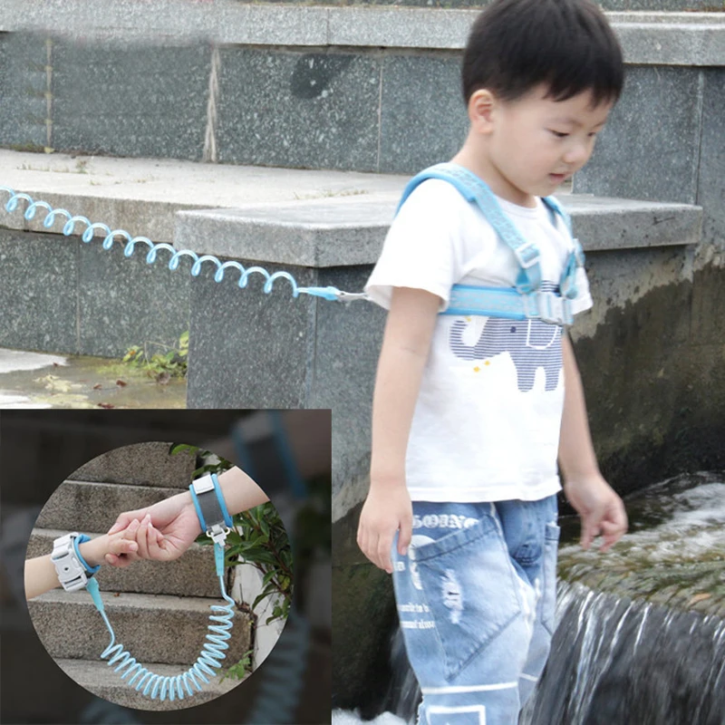 2 in 1 Toddler Harnesses Prevent Loss- Anti Lost Wrist Link for Toddlers Leashes 1-7year,Baby Harnesses Wristband Tether Strap