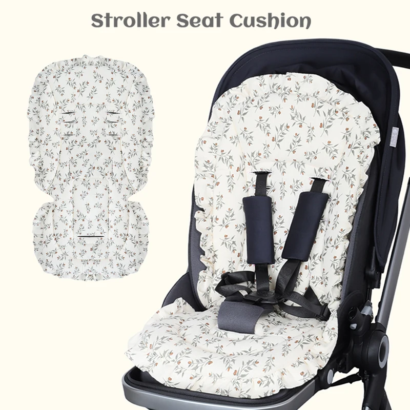 Autumn And Winter Warm Baby Stroller Seat Cushions Thickened Cotton Child Stroller Baby Seat Cushions Universal Four Seasons