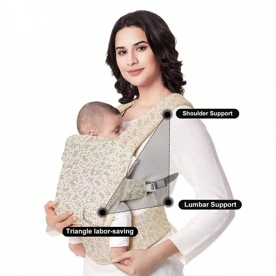 1Pc Baby Carrier, Multifunctional 4-in-1 Waist Stool Carrier, Adjustable and Comfortable Front and Back Straps, Portable and Suitable for All Seasons, a Handy Tool for Moms to Hold Their Babies, Freeing Their Hands