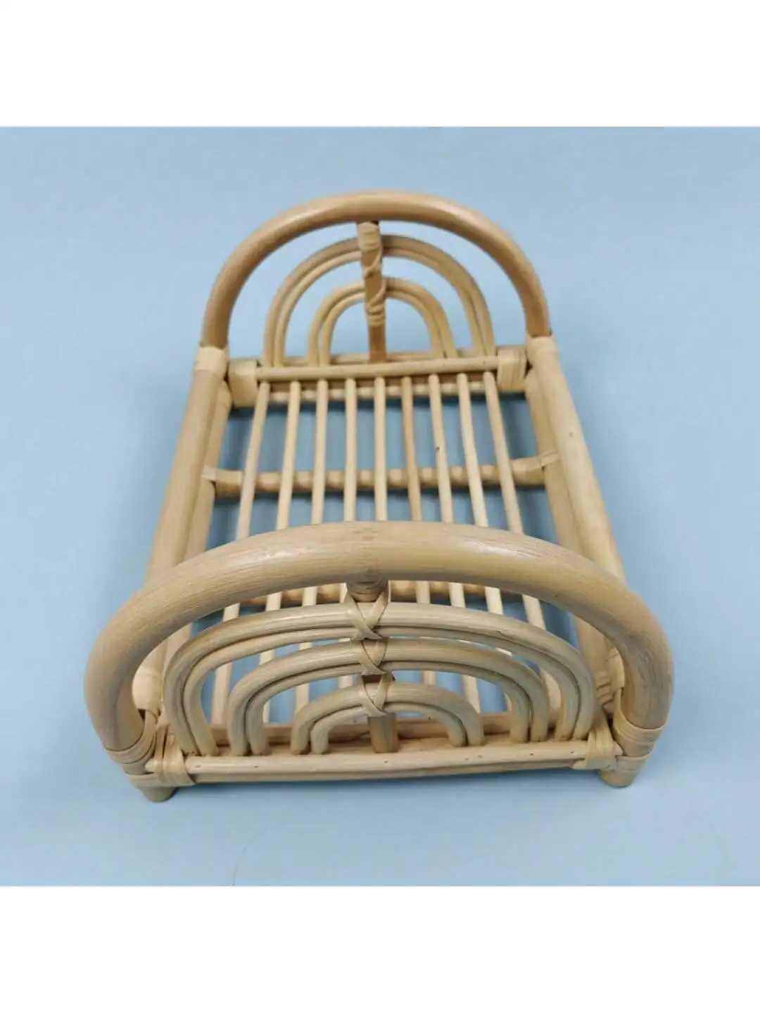 Newborn Photography Props Rattan Vintage Handmade Baby Shooting Bed Wood Bamboo Bench Bed Basket Furniture Baby Photoshoot Prop