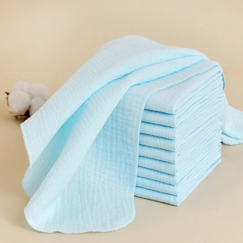8Pcs Cotton Baby Gauze Diapers For Newborn Baby Nappy Changing 43x45cm Washable Reusable Double Layer Soft Baby Diapering Towels