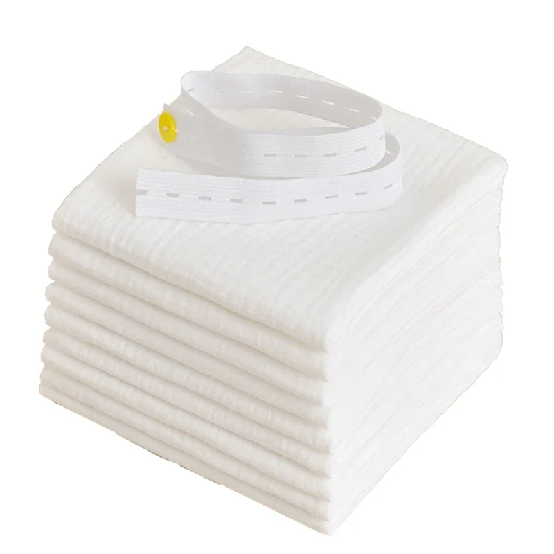 8Pcs Cotton Baby Gauze Diapers For Newborn Baby Nappy Changing 43x45cm Washable Reusable Double Layer Soft Baby Diapering Towels