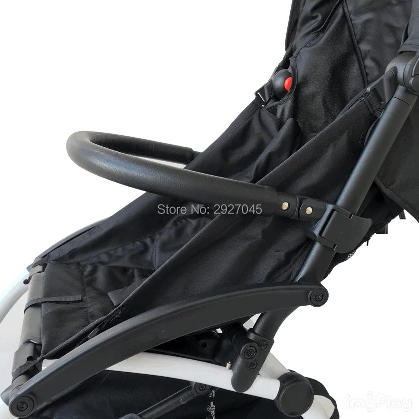 MomTan® Baby Stroller Accessories Armrest PU Leather Bumper Bar Handrail Extend Footboard Compatible with Babyzen YOYO 2  YOYO 3