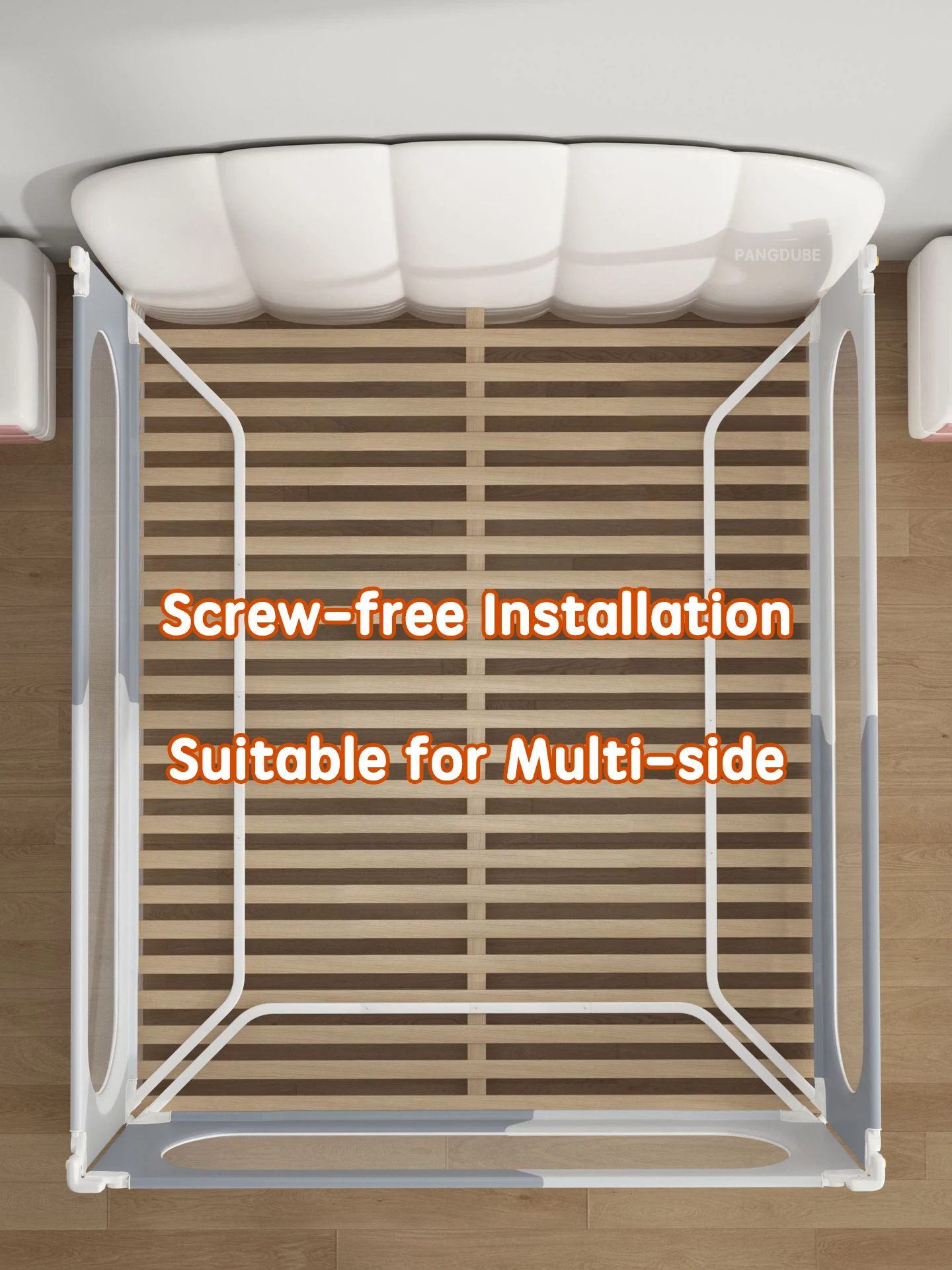 PANGDUBE Baby Bed Rail Guard Child Bed Barrier Safety Fence Railing for Kids Bed Toddler Anti Fall Side Rail Protection