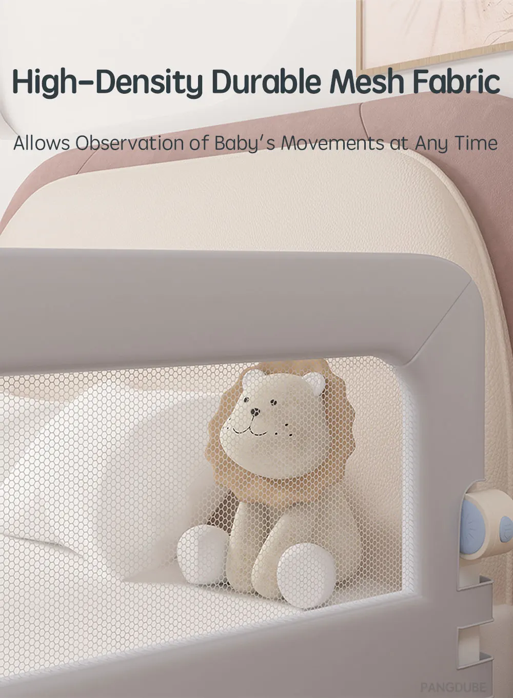 PANGDUBE Baby Bed Rail Guard Child Bed Barrier Safety Fence Railing for Kids Bed Toddler Anti Fall Side Rail Protection