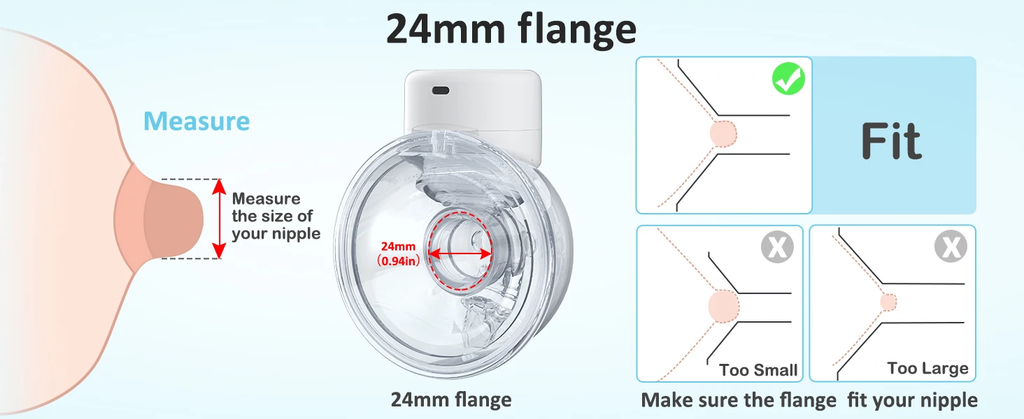 BornBL S12 Double / Single Electric Breast Pumps, Hands-free Poratable Mom Milk Puller Pump, Slient Breastfeeding Pump for Baby