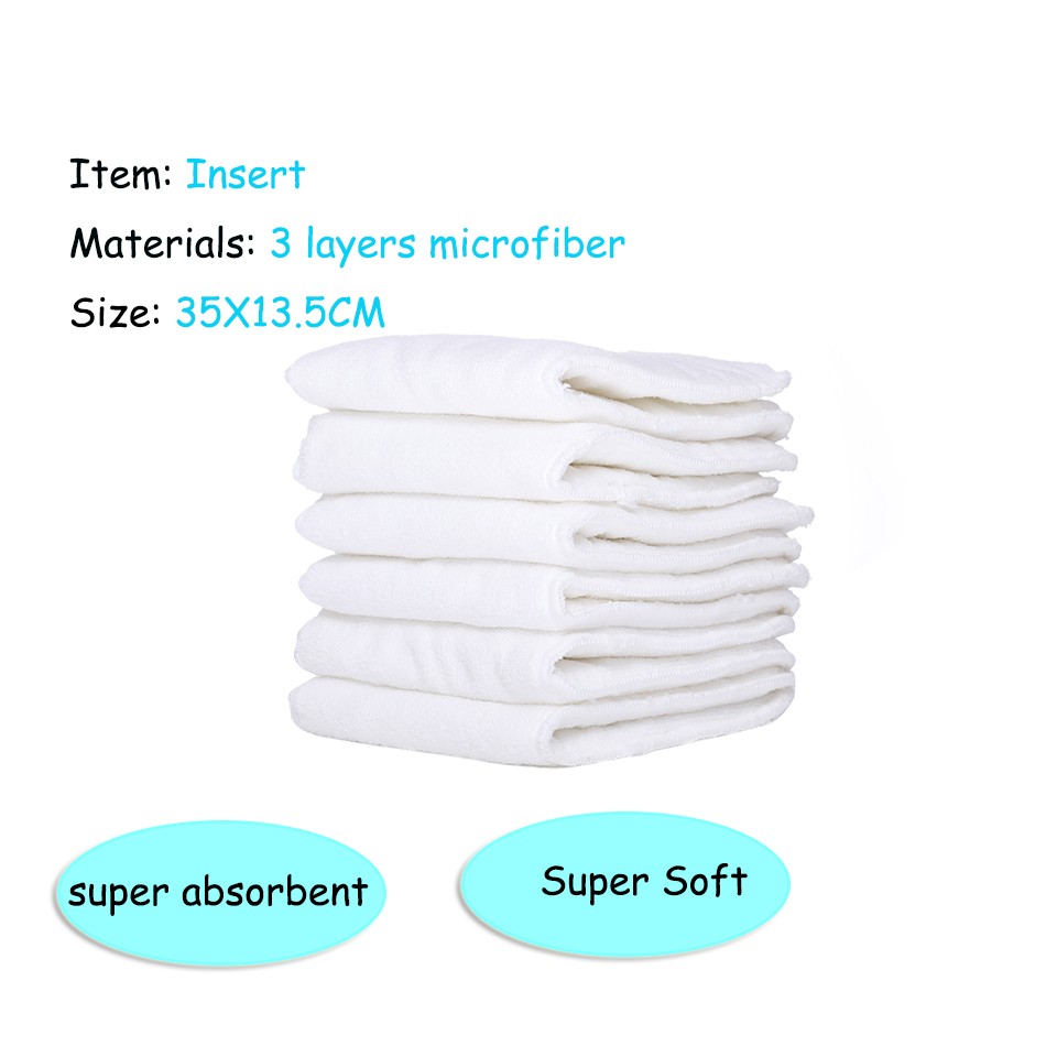 Happyflute New OS Pocket Nappy Set Adjustable 8pcs Diape+8pcs Bamboo Charcoal Insert Waterproof&Reusable Washable Baby Diaper