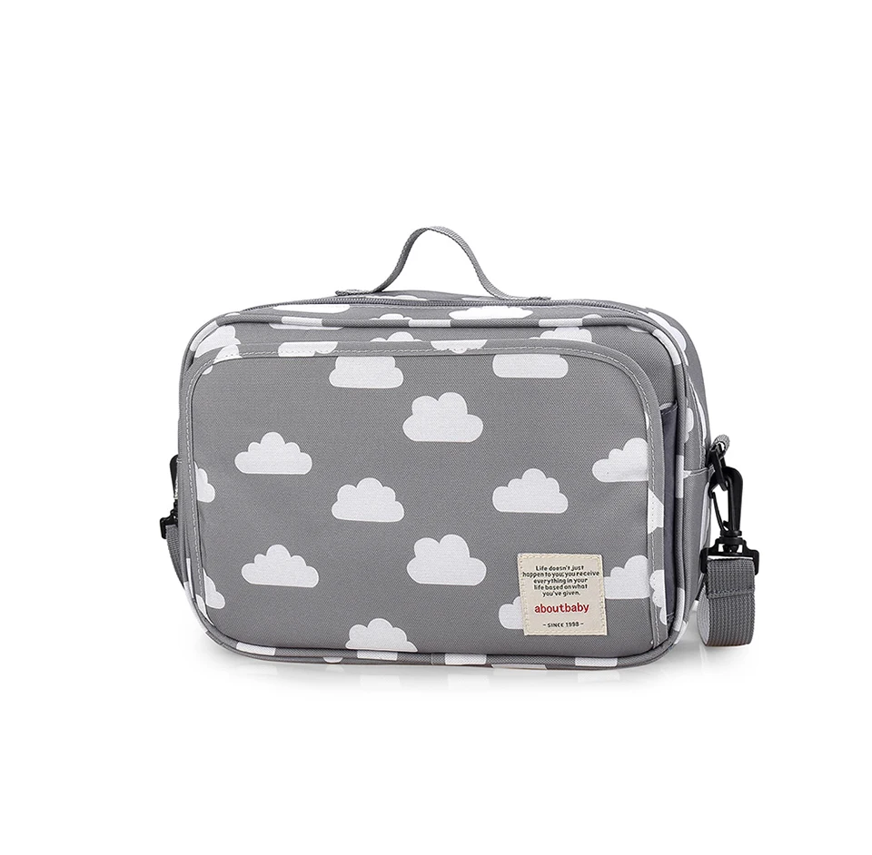 Baby Stroller Bag Waterproof Portable Outing Travel Mummy Bag Multifunction Diaper Bottle Storage Hanging Bag Pram Organizer