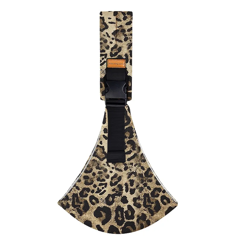 Baby Going Out Safety Carrier Simple Leopard Pattern Portable Front Hug Type Back Baby Out of the Baby Artifact Waist Stool