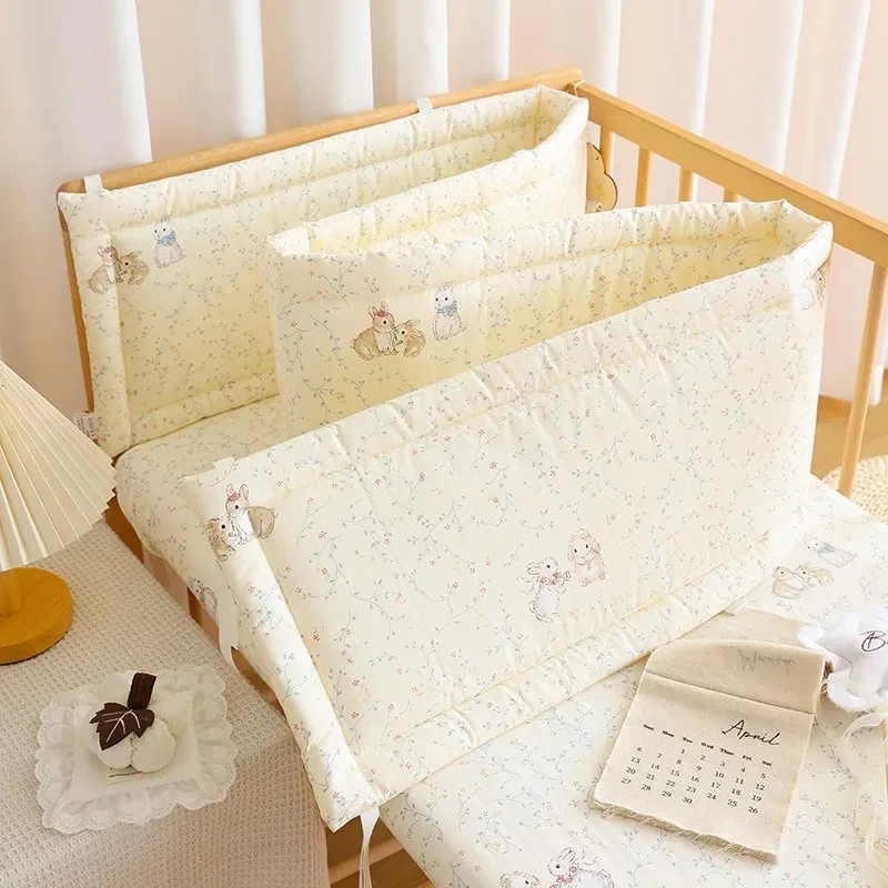2025 Baby Crib Fence Soft Cotton Bag Anti-collision Strip Children's One-piece Bed Fence Spliced Bed Protection Cloth Baby Fence