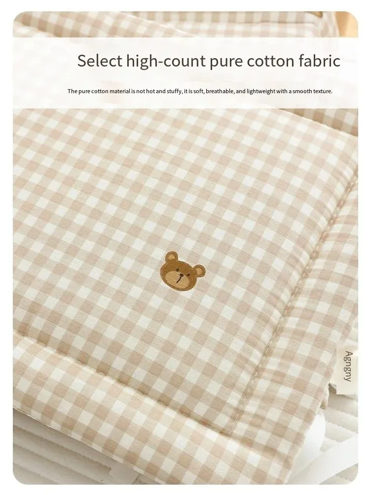 2025 Baby Crib Fence Soft Cotton Bag Anti-collision Strip Children's One-piece Bed Fence Spliced Bed Protection Cloth Baby Fence