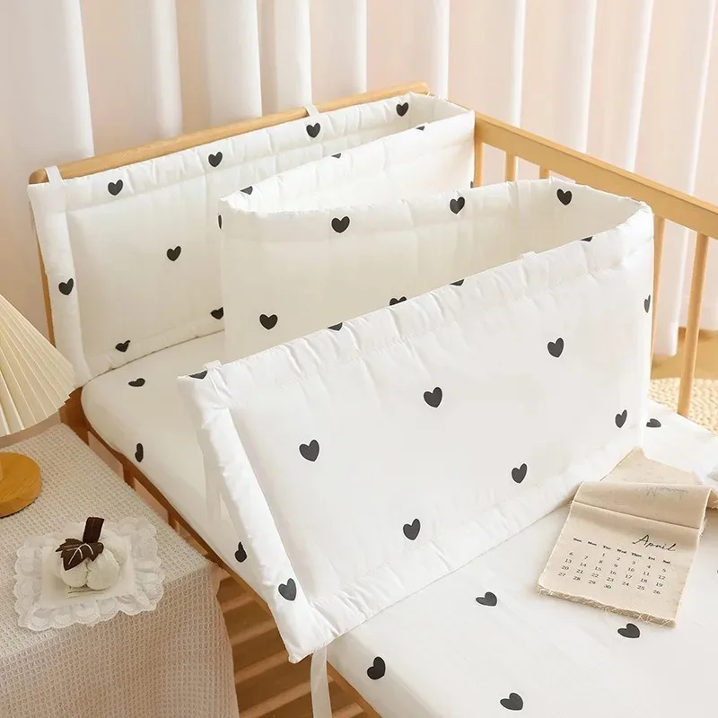 2025 Baby Crib Fence Soft Cotton Bag Anti-collision Strip Children's One-piece Bed Fence Spliced Bed Protection Cloth Baby Fence