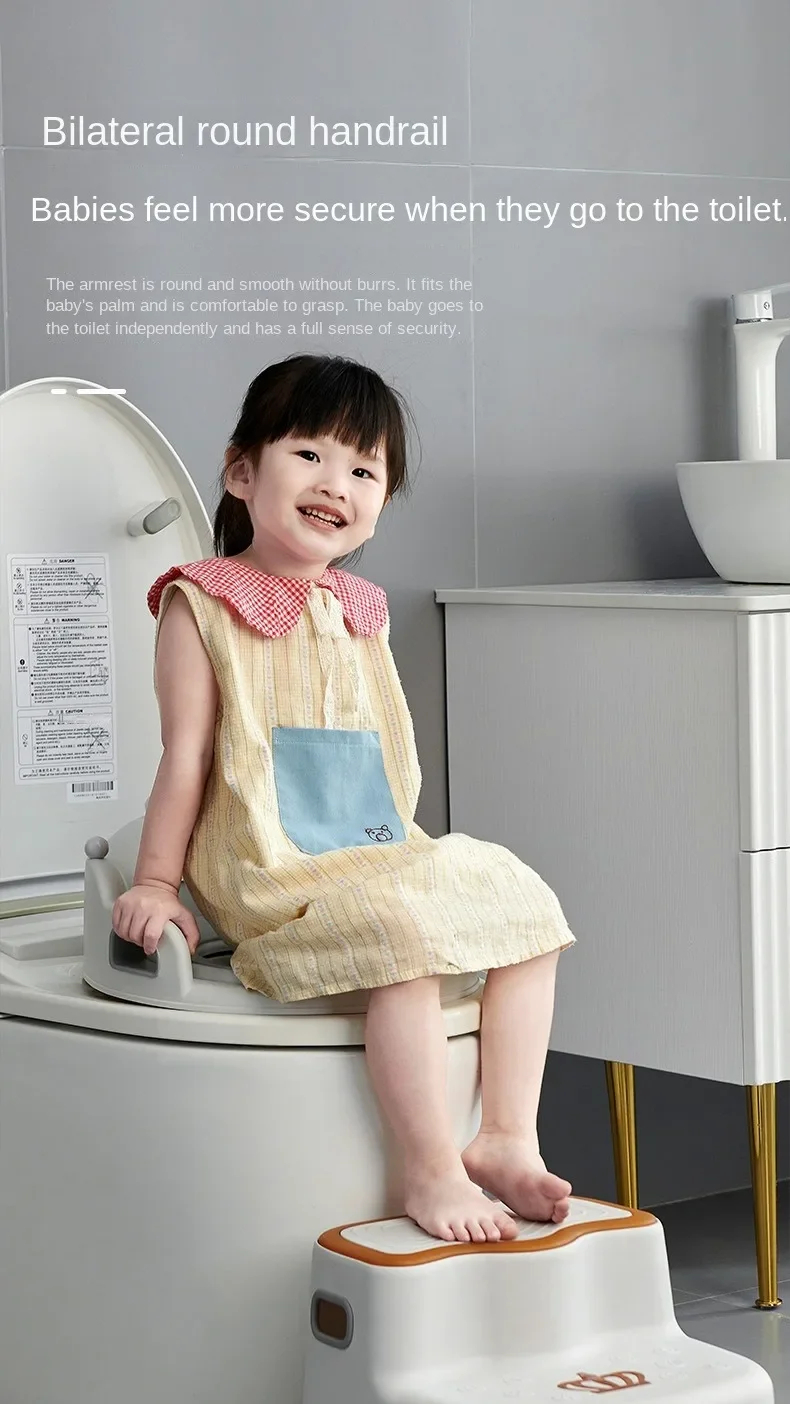 Baby and Child Toilet Seat Ring Female Baby and Little Boy Cushion Bedpan Cover Children's Toilet Household Auxiliary Toilet