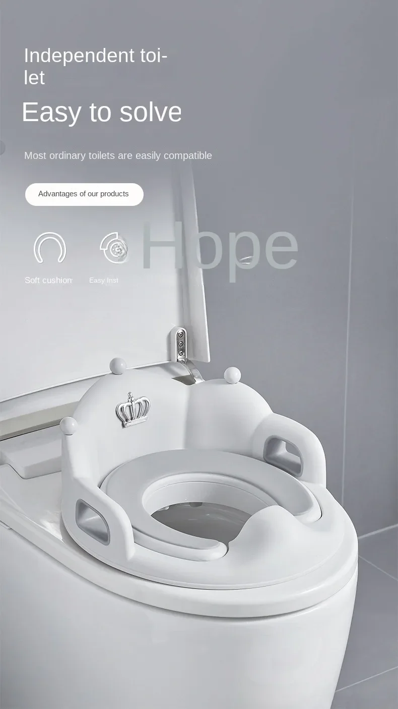 Baby and Child Toilet Seat Ring Female Baby and Little Boy Cushion Bedpan Cover Children's Toilet Household Auxiliary Toilet