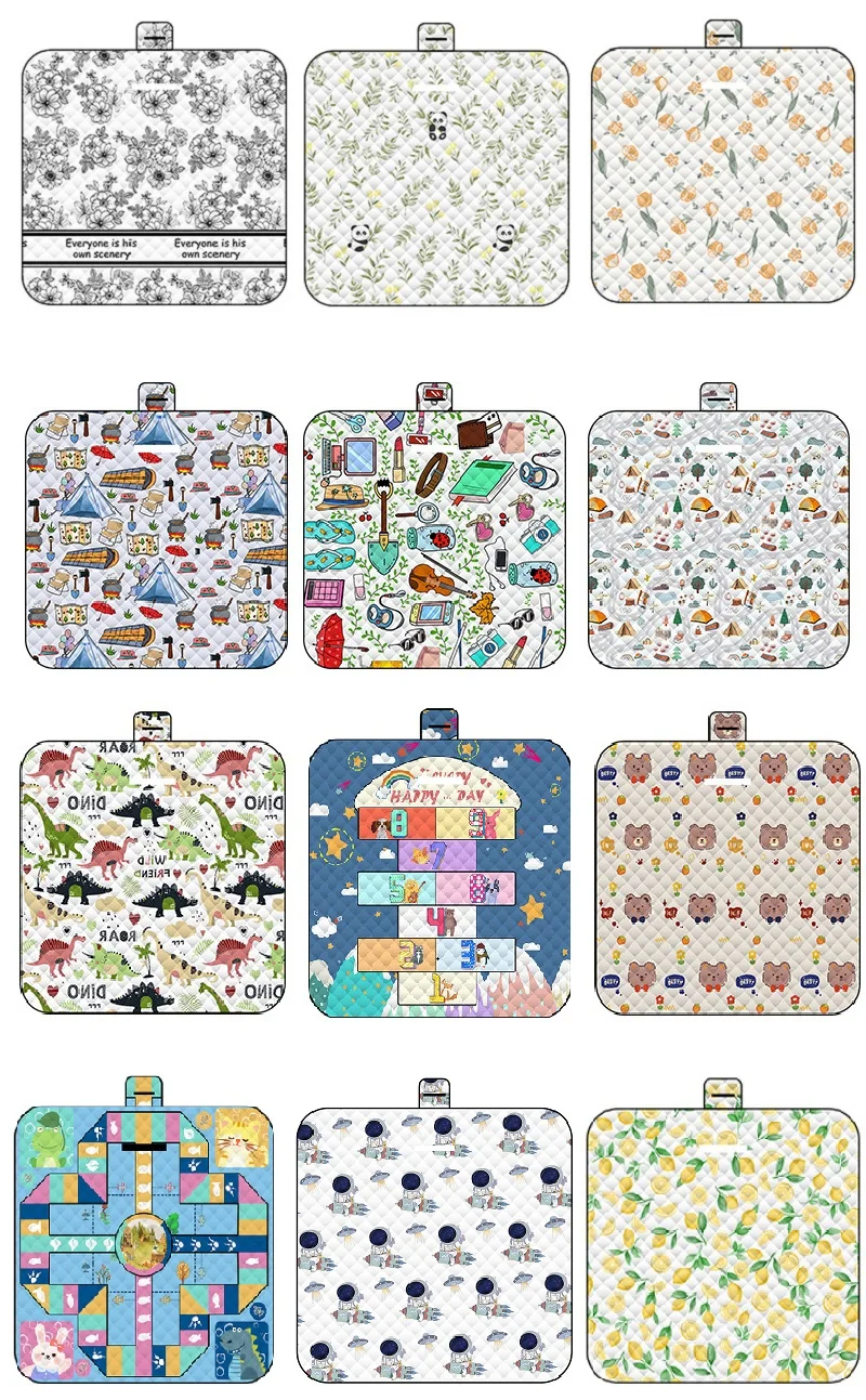 150*200CM Portable Picnic Mat Outdoor Foldable Thicken Beach Mat Moisture-proof Waterproof Camping Blanket Baby Activity Mat