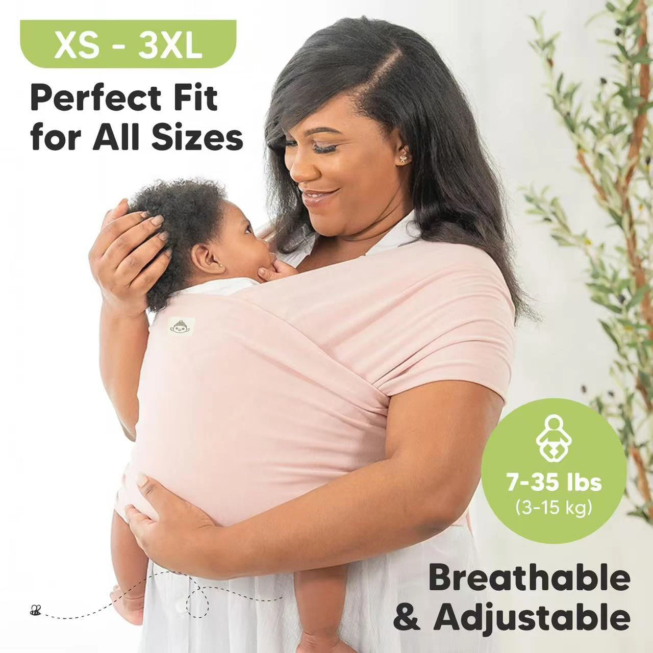 Baby Carrier Front-Carrying Multi-Functional Sleeping, Breastfeeding, Outing Device to Free Hands Knitted Fabric
