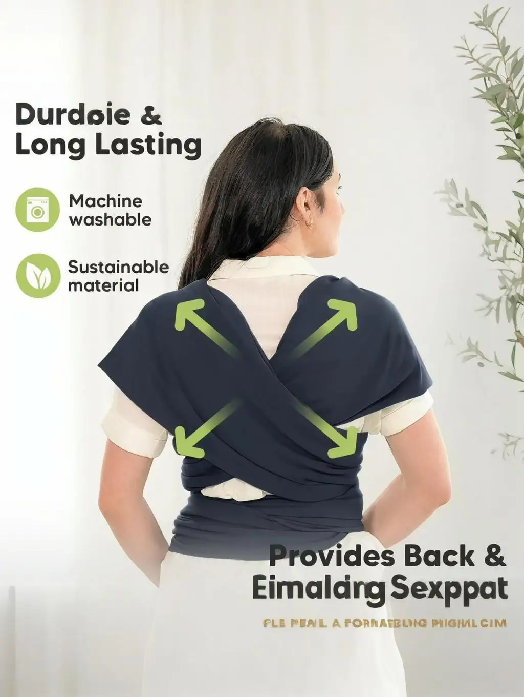Baby Carrier Front-Carrying Multi-Functional Sleeping, Breastfeeding, Outing Device to Free Hands Knitted Fabric