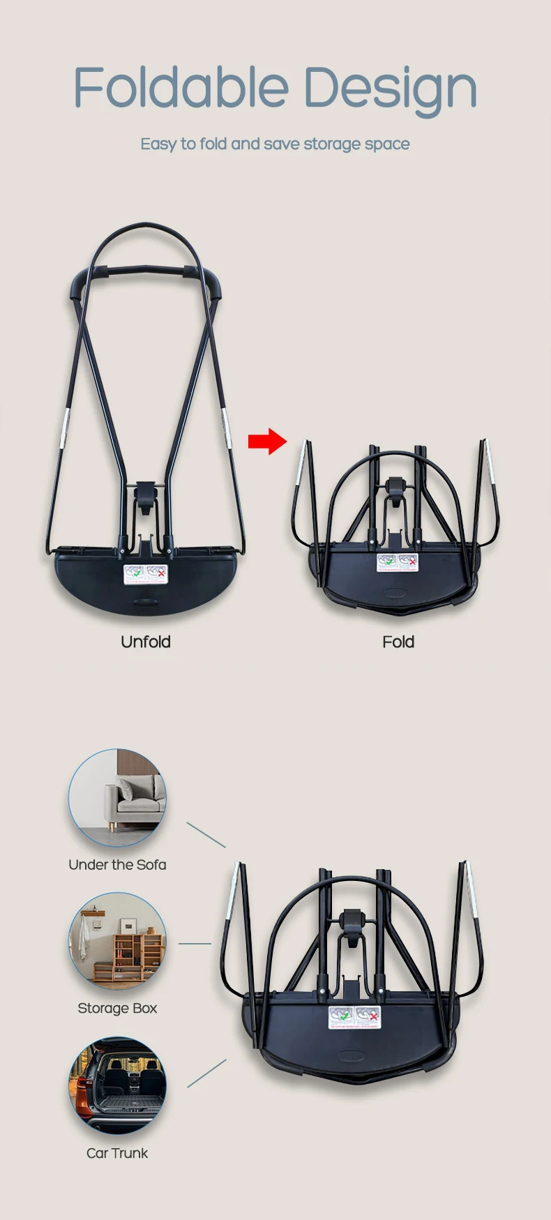 AnGku Baby Rocking Chair Foldable Baby Swing Chair for 0-12 Months Three-speed Height Adjustment Baby Bouncer with Toys