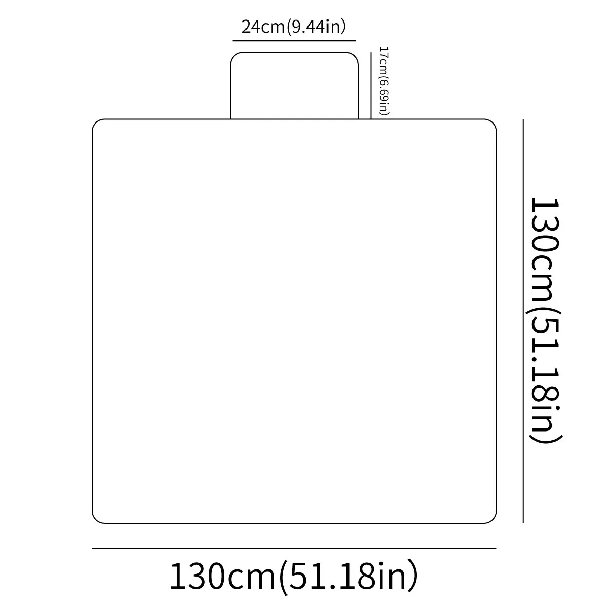Elinfant Large Outdoor Camping Mat Waterproof Beach Mat Folding Portable Lightweight Picnic Mat