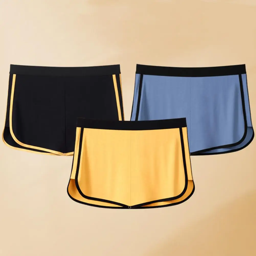 Men Shorts Underwear With Triangle Lining Elastic Waist Double-Layer Design 3-in-1 Pants Briefs Culottes Boxer Briefs 셔츠