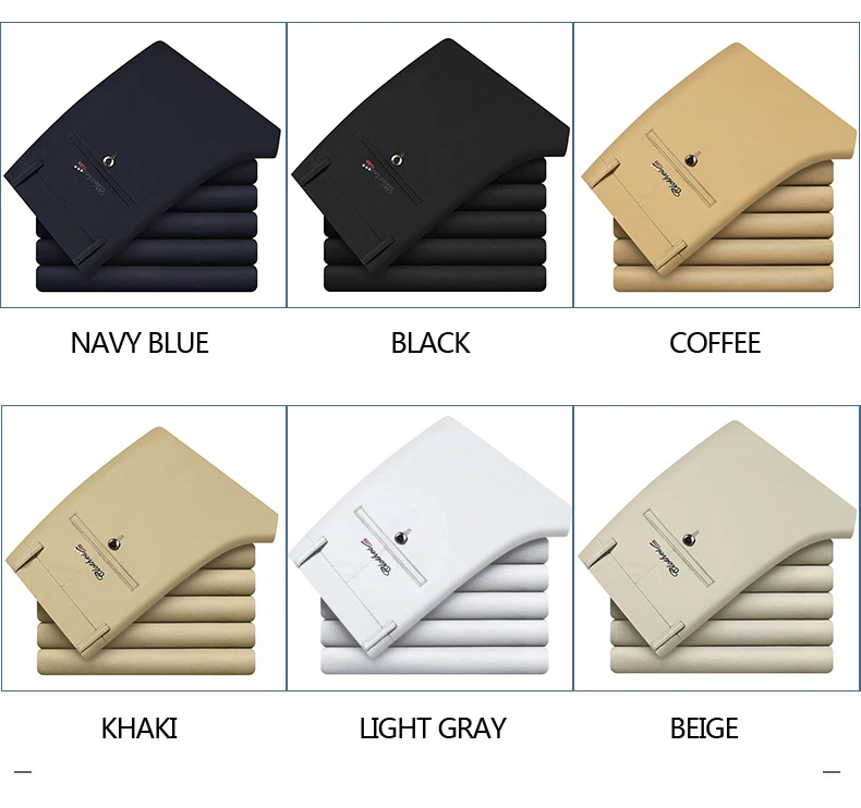 6 Color Casual Shorts Men 2025 Summer New Straight Elastic Business Fashion Thin Short Pants Male Brand Khaki Beige Black Navy