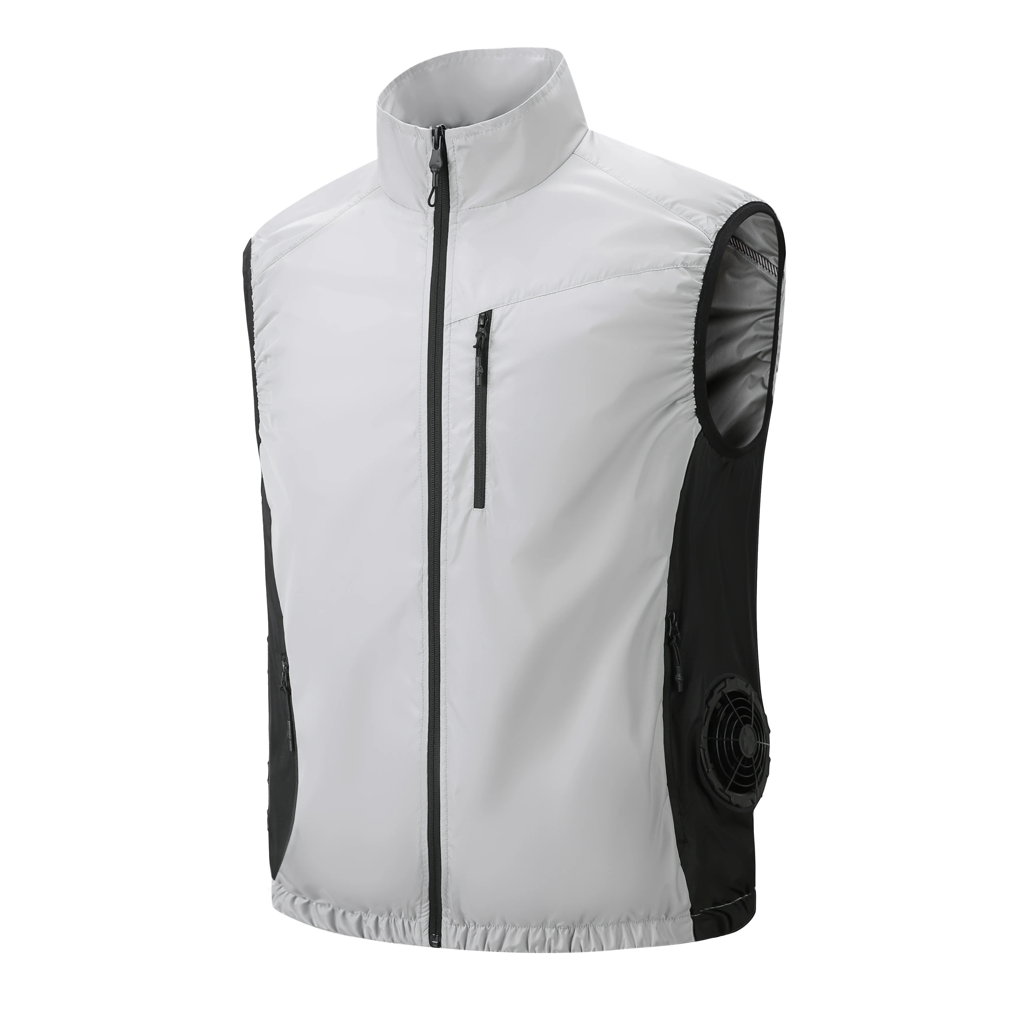 New Side Dual Fan Air Conditioning Vest Summer Outdoor Work Fishing Heatstroke Prevention Cooling Waistcoat（Excluding Power Bank