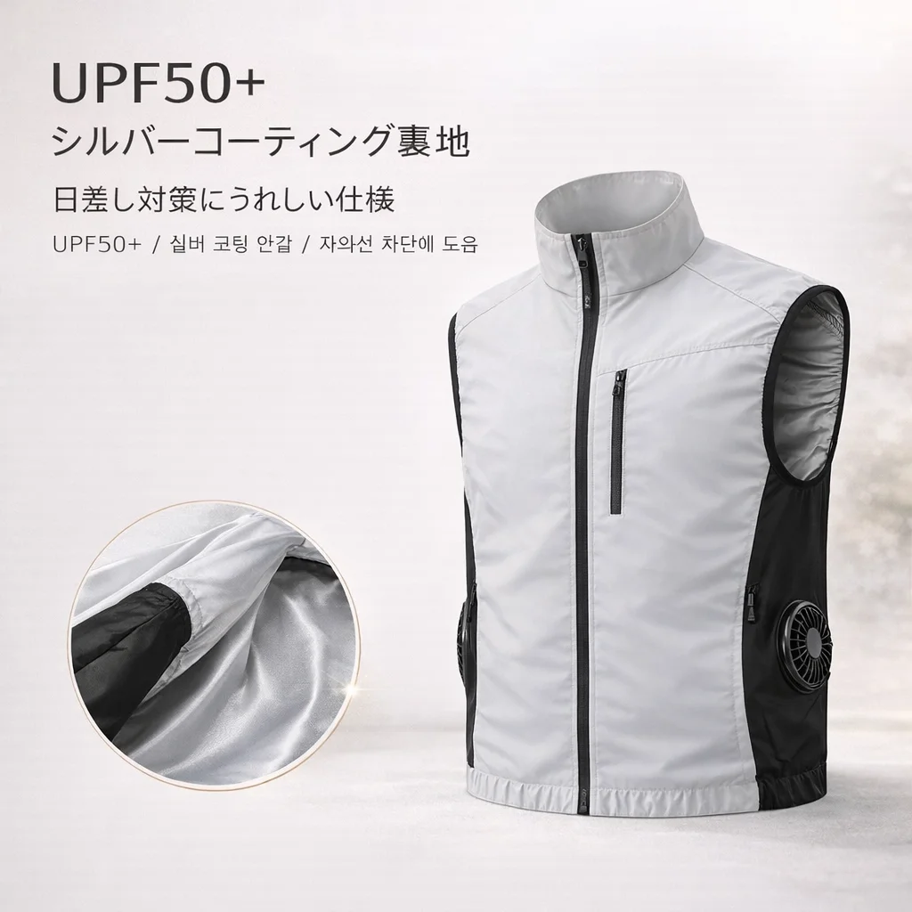 New Side Dual Fan Air Conditioning Vest Summer Outdoor Work Fishing Heatstroke Prevention Cooling Waistcoat（Excluding Power Bank