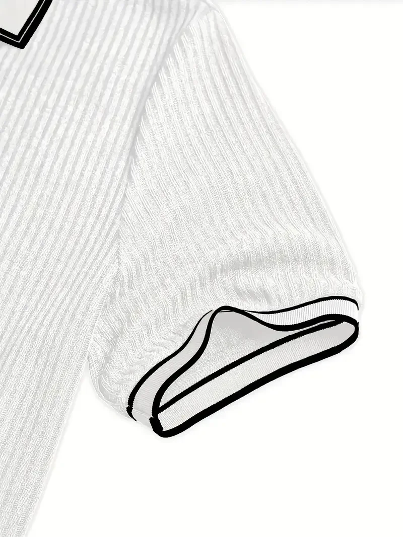 New Men's Polo Short-sleeved Shirt Solid Color For Men Business Casual And Trendy Summer New Men's Short-sleeved Polo Shirt