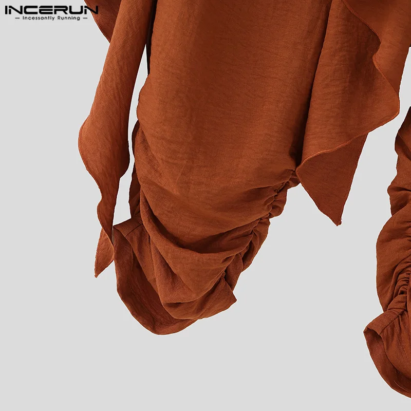 Fashion INCERUN Summer Spring Men Casual Pants Harem Pant Pleated Long Trousers Streetwear Oversize Men's Clothing S-5XL