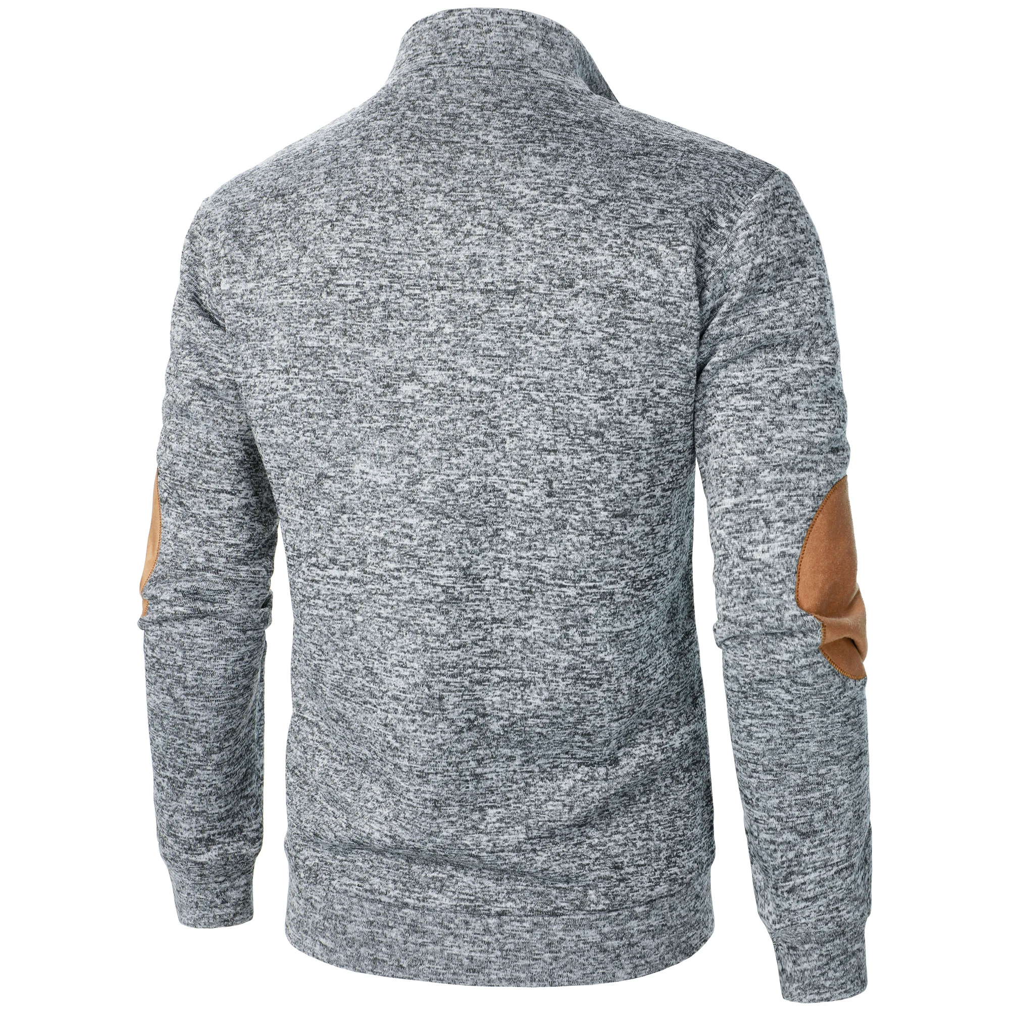 Autumn and winter men's stand collar long sleeve casual knitted sweater top