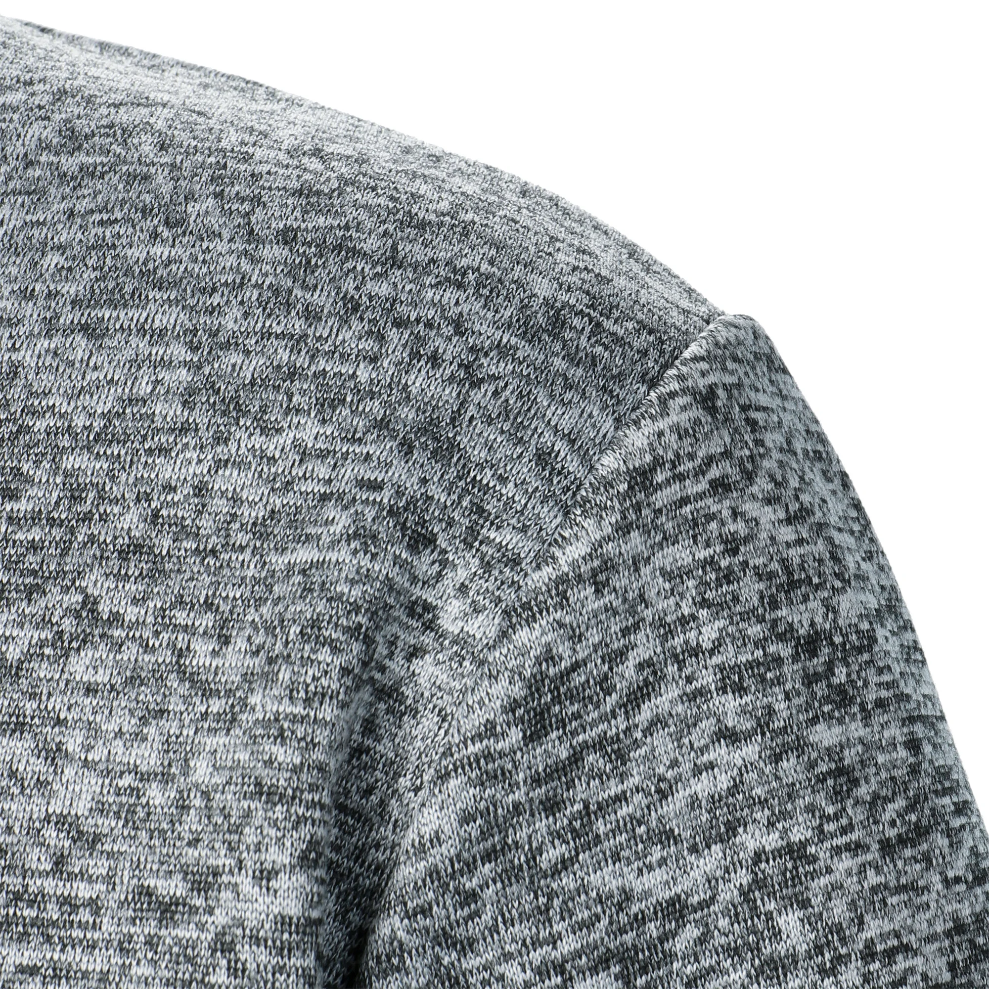 Autumn and winter men's stand collar long sleeve casual knitted sweater top