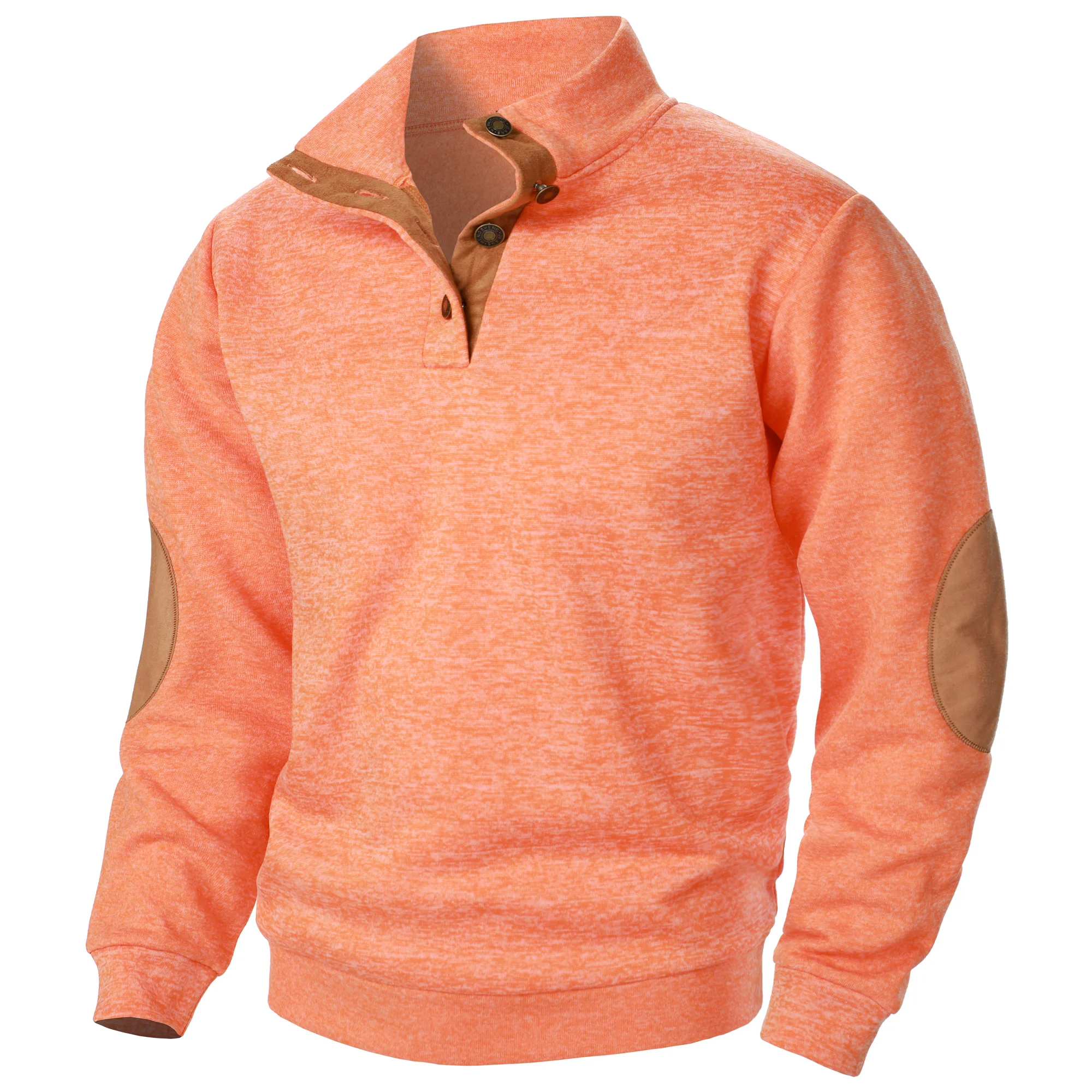 Autumn and winter men's stand collar long sleeve casual knitted sweater top
