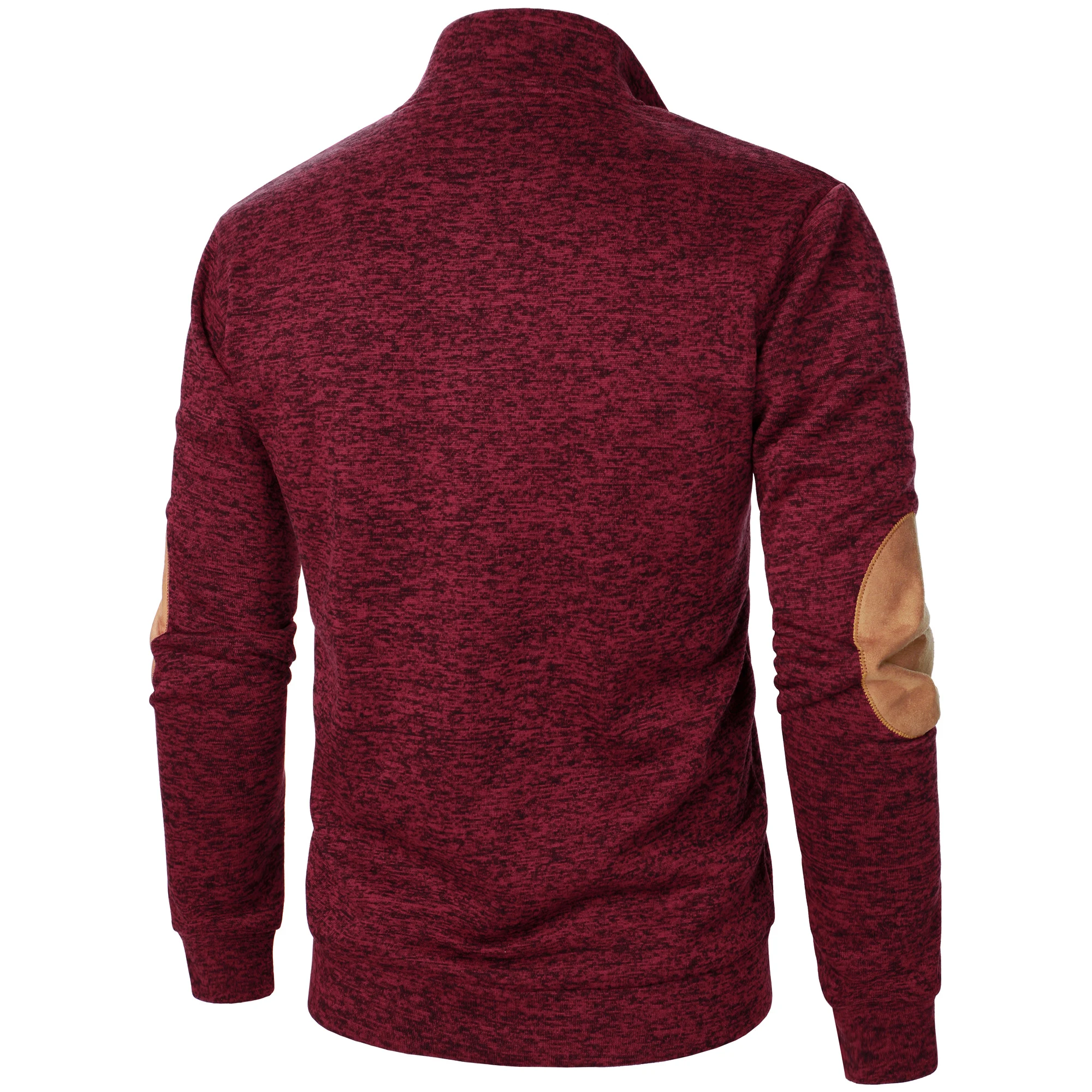 Autumn and winter men's stand collar long sleeve casual knitted sweater top