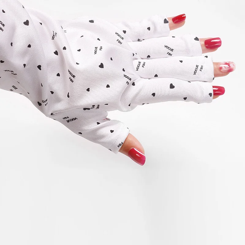 Nail Art Glove UV Protection Glove Anti UV Radiation Protection Gloves Protecter For Nail Art Gel UV Led Lamp Tool Ladies Gloves