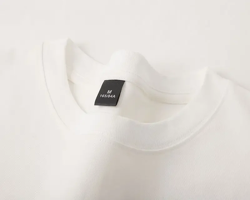600g Cotton T-Shirts Men Short Sleeved Heavyweight Summer Round Neck Loose Breathable Shirt for Men Women Basic Tee