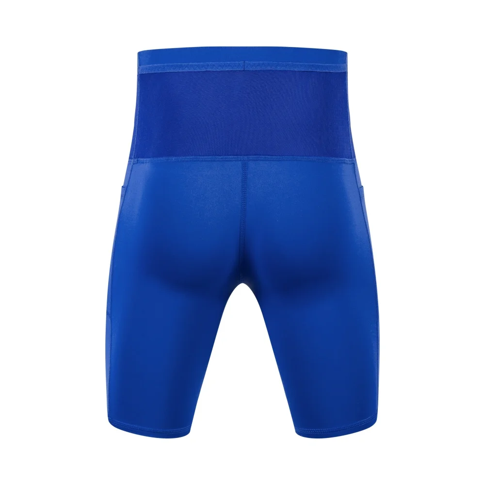 Men Compression Marathon Running Shorts with Waist Pack Quick Dry Trainning Exercise Fitness Sport Tight Shorts