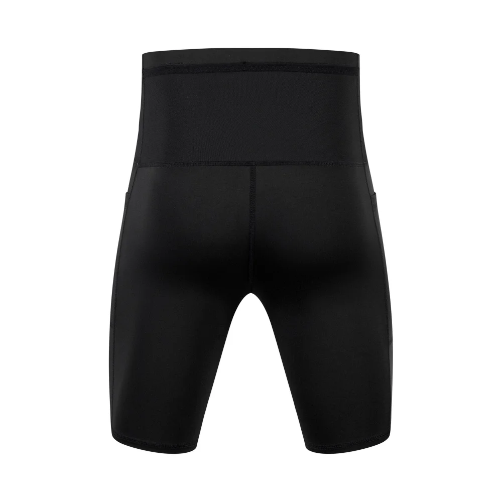 Men Compression Marathon Running Shorts with Waist Pack Quick Dry Trainning Exercise Fitness Sport Tight Shorts