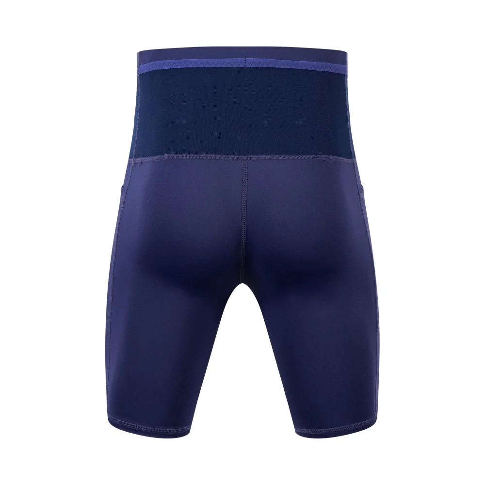 Men Compression Marathon Running Shorts with Waist Pack Quick Dry Trainning Exercise Fitness Sport Tight Shorts
