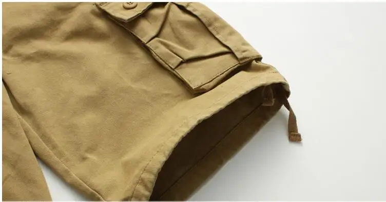2026 Summer Men's Baggy Multi Pocket Military Cargo Shorts Male Cotton Khaki Mens Tactical Shorts Short Pants 29-44 No Belt