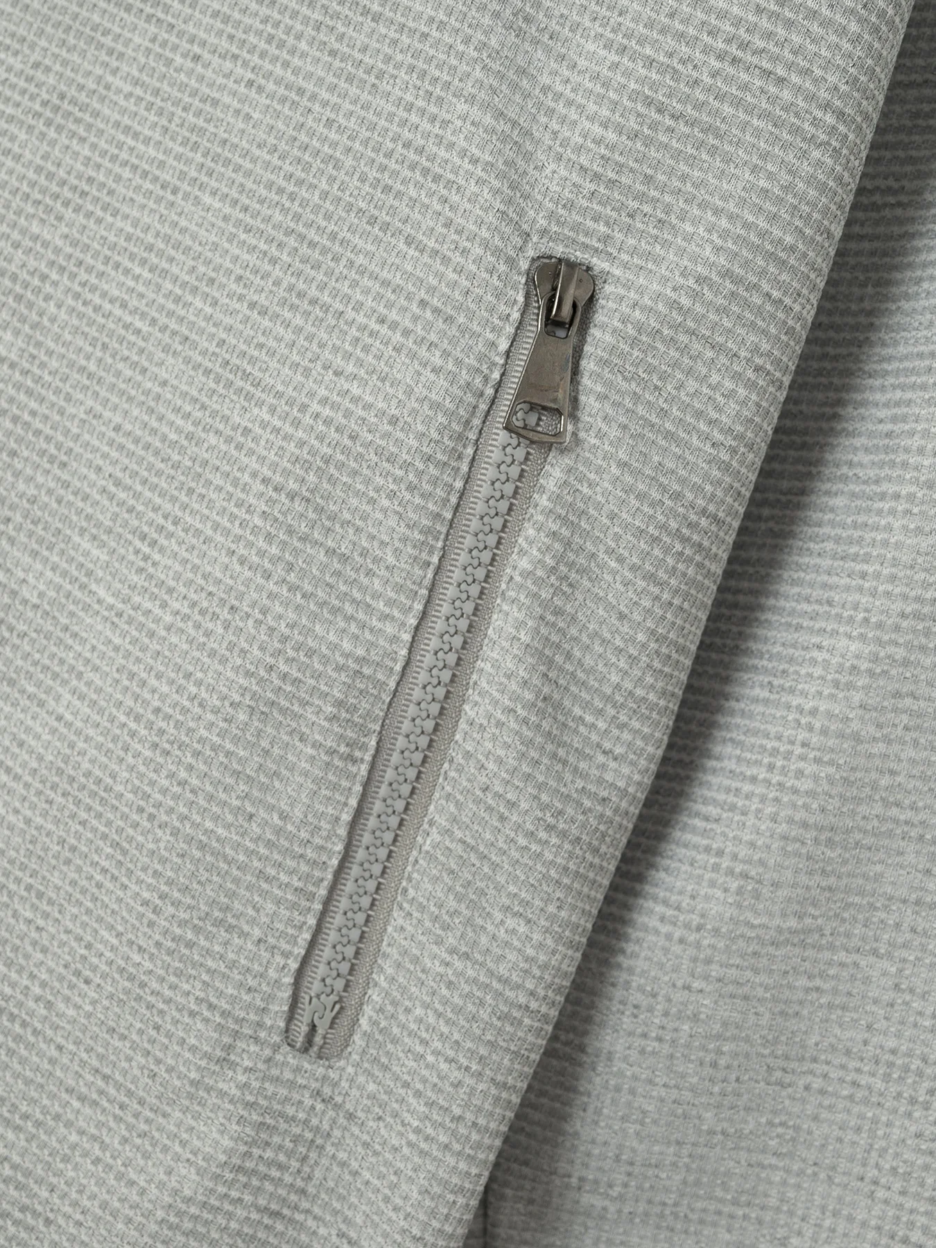 Men's Slim-fit Cardigan Solid-color Lapel Waffle Texture Zipper Pocket Casual Spring/Autumn 2025 Fashion