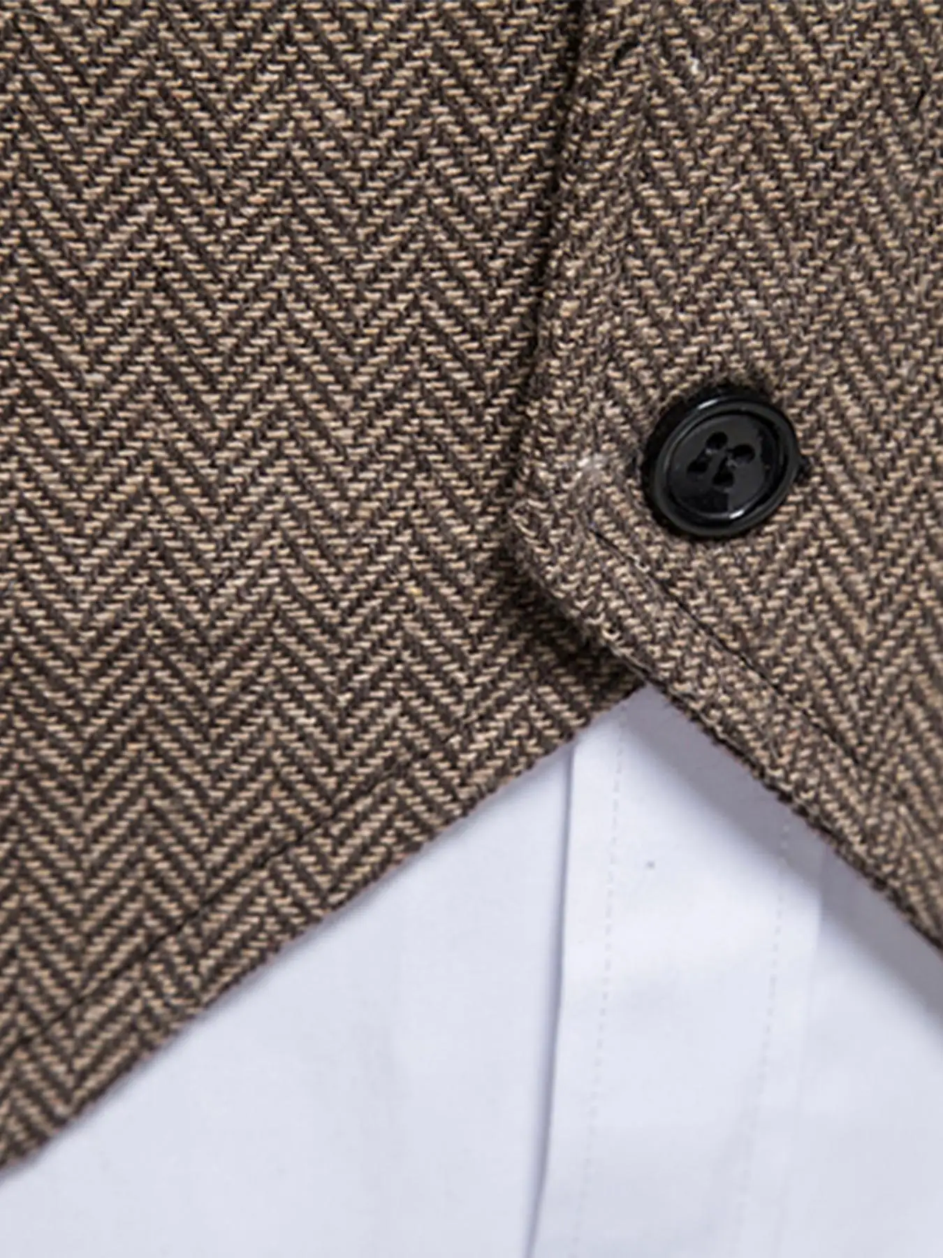 Elegant Men's Herringbone Waistcoat for Business Banquets and Weddings Stylish and Comfortable Men's Casual Vest