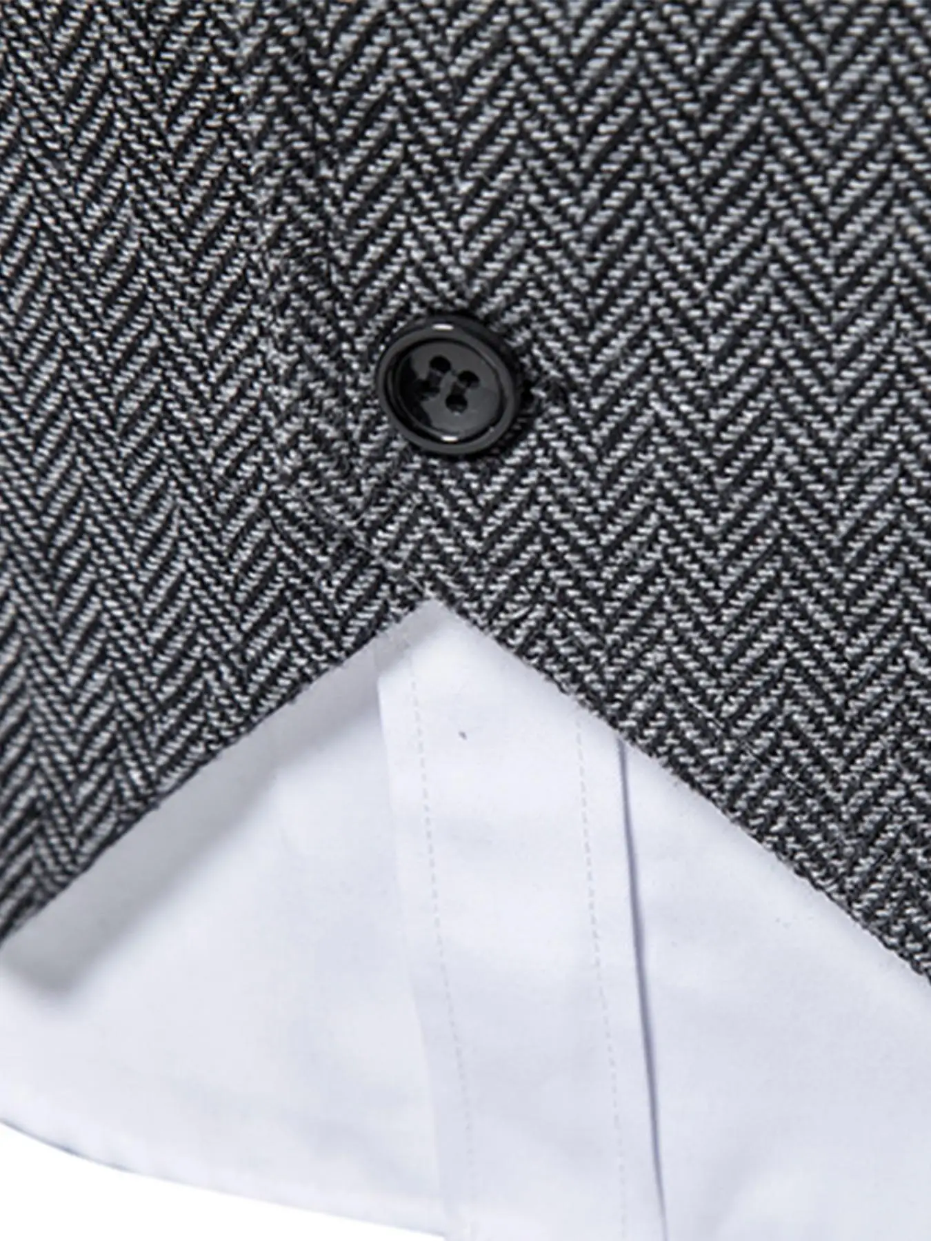 Elegant Men's Herringbone Waistcoat for Business Banquets and Weddings Stylish and Comfortable Men's Casual Vest
