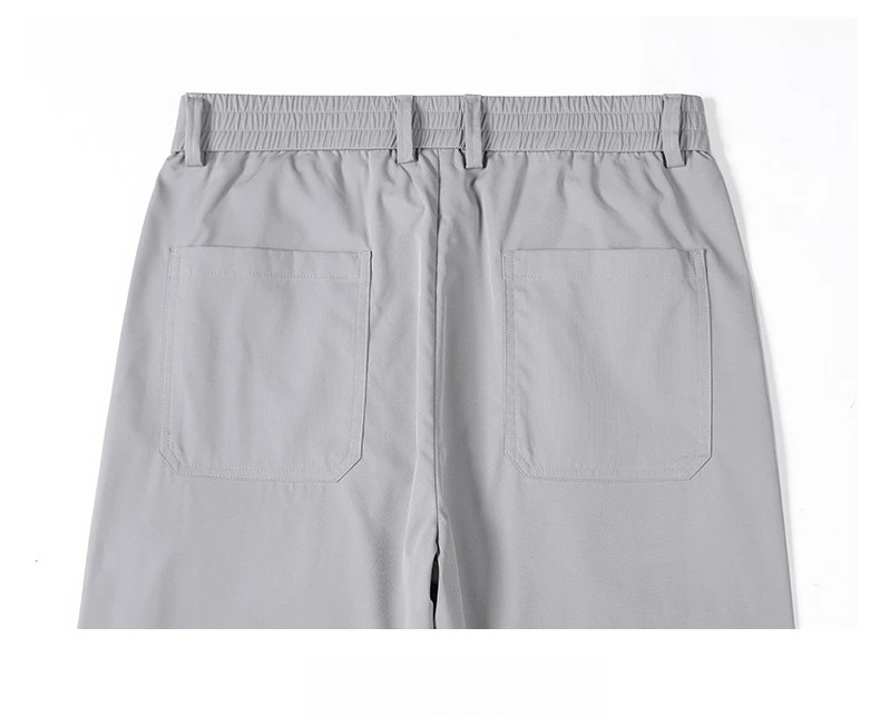 Brand Clothing Men's Spring Summer Thin Loose Straight Casual Pants Wrinkle Breathable Stretch Cargo Trousers Male Y2k 28-38