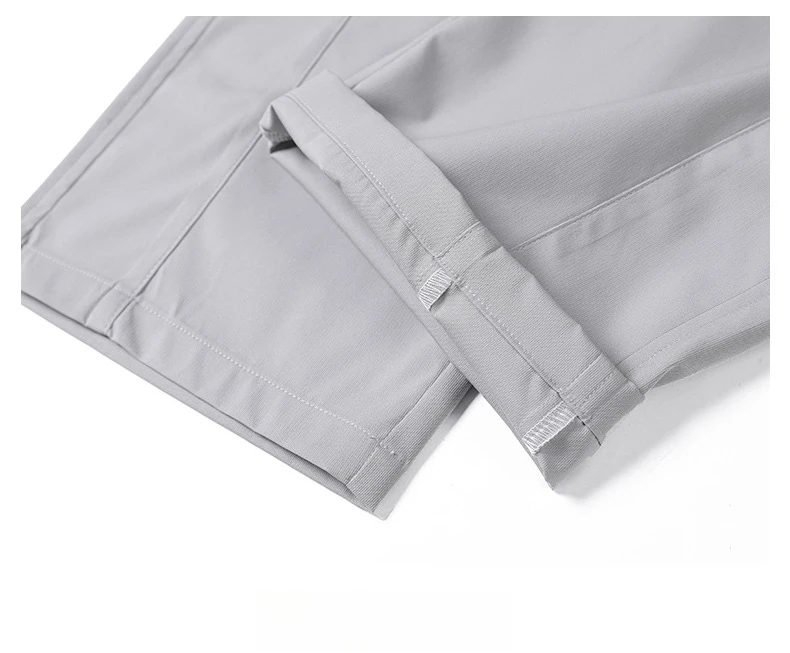 Brand Clothing Men's Spring Summer Thin Loose Straight Casual Pants Wrinkle Breathable Stretch Cargo Trousers Male Y2k 28-38