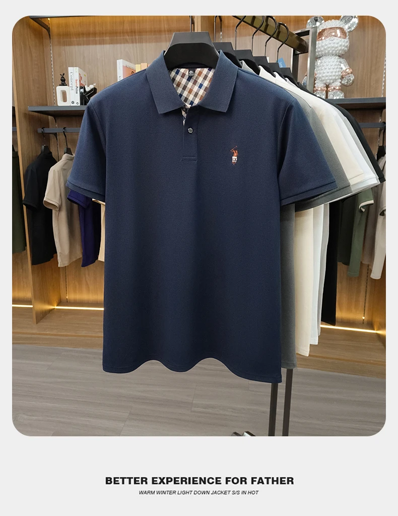 Designer brand men's polo shirt short sleeve summer new luxury pony embroidery casual Paul fashion breathable high-end T-shirt