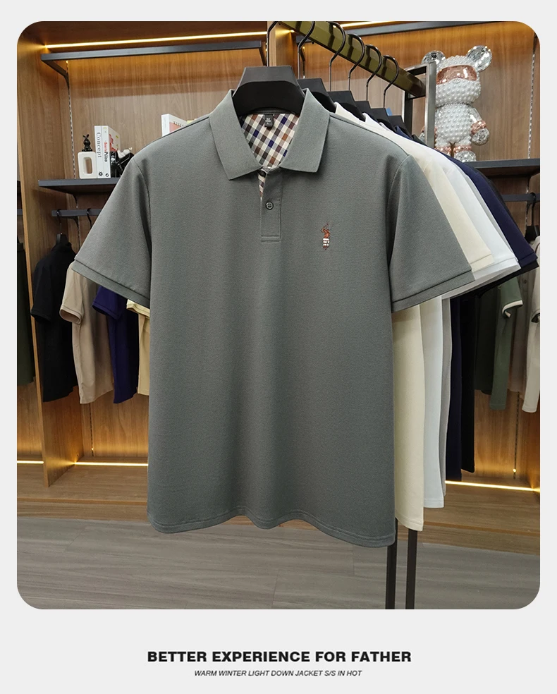 Designer brand men's polo shirt short sleeve summer new luxury pony embroidery casual Paul fashion breathable high-end T-shirt