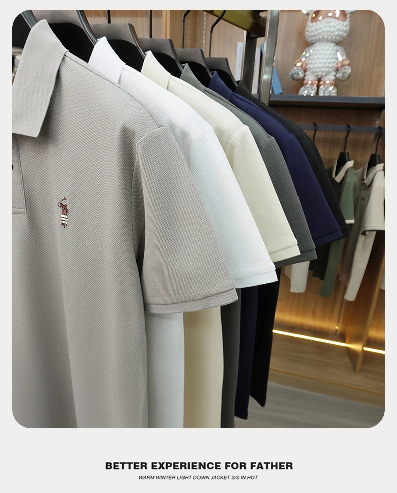 Designer brand men's polo shirt short sleeve summer new luxury pony embroidery casual Paul fashion breathable high-end T-shirt
