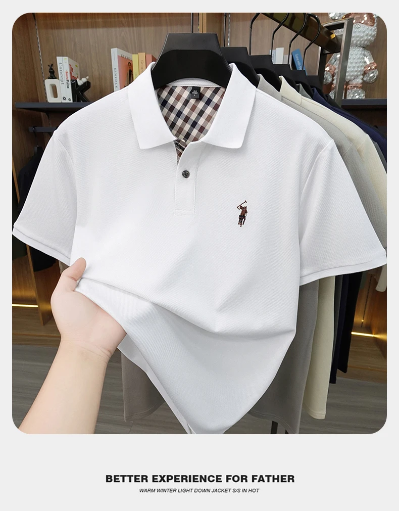 Designer brand men's polo shirt short sleeve summer new luxury pony embroidery casual Paul fashion breathable high-end T-shirt
