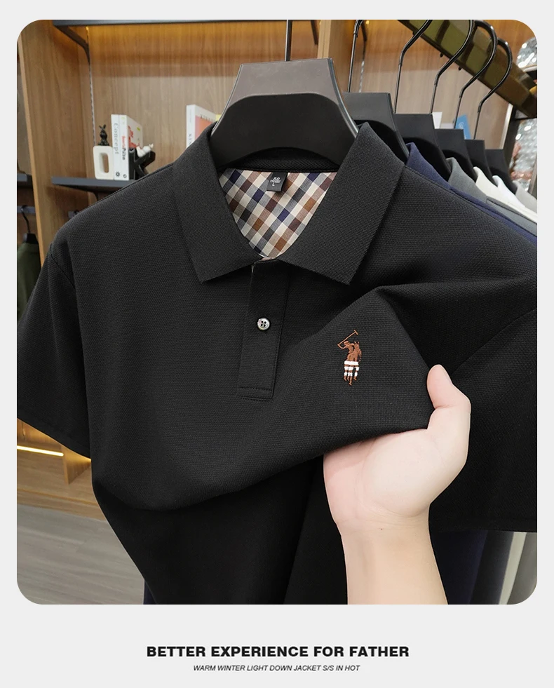 Designer brand men's polo shirt short sleeve summer new luxury pony embroidery casual Paul fashion breathable high-end T-shirt