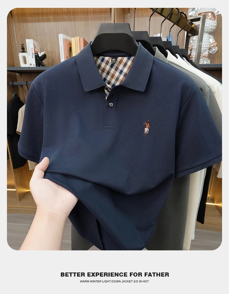 Designer brand men's polo shirt short sleeve summer new luxury pony embroidery casual Paul fashion breathable high-end T-shirt